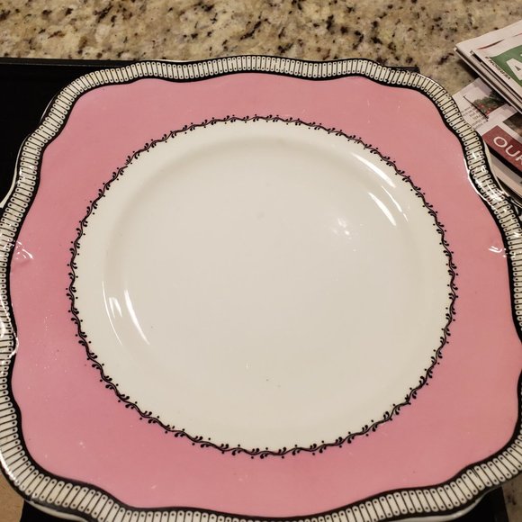 Vintage Paragon Star China - Pink Bone China - Plate and Creamer - Picture 4 of 5